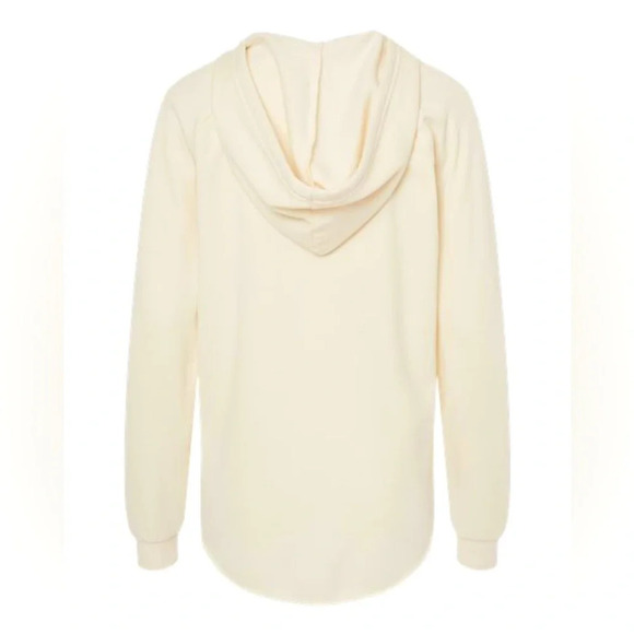 NWOT Independent Trading Co California Wave Wash Hooded Sweatshirt, Size XS Bone - Picture 4 of 8